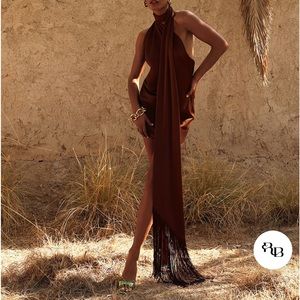 Rat & Boa SERAFIA DRESS COCOA Size SMALL